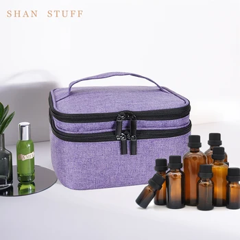 

Essential Oil Carrying Case - Holds 30 Bottles (5ml-30ml, Also Fits for Roller Bottles) Double-Layer Organizer for Essential Oil