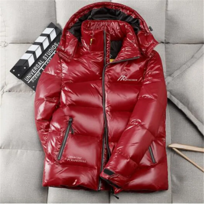 Men's and women's winter down jackets Brand quality coat Short thick warm top Couple Glossy Hooded Clothing YR68