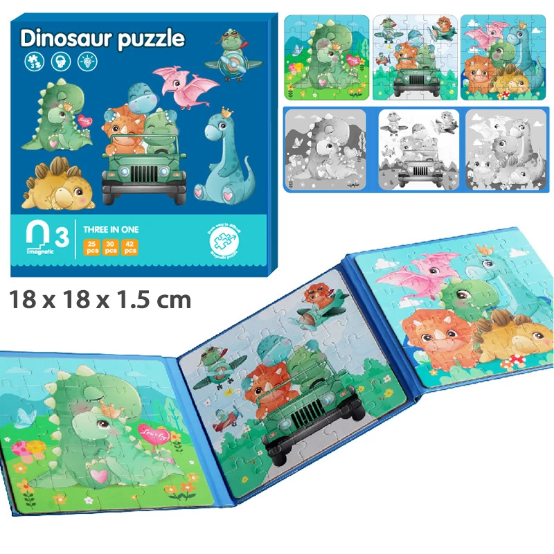 Magnetic Puzzles For Kids 3-5, 20/25/30 Pieces 3 In 1 Toddler Puzzles...