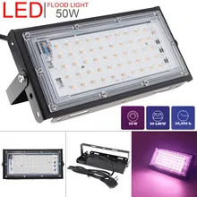 50 Вт светодиодный панельный светодиодный светильник для выращивания растений с естественным полным спектром светодиодный светильник для комнатной растительности/рассады/выращивания растений