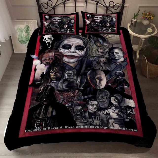Classic Horror Character Bedding King Twin Bed Double Size Down Quilt Set Movie Bedding - Bedding Set - AliExpress