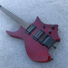 Трансчерный тело тигровый клен лицо электрогитара без головки грифа, магазин фабрики