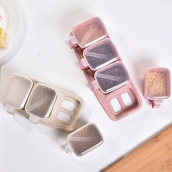 

18 Kitchen Articles Bring Cover Feed Box Seasoning Pot Suit To Flavor Case Saltcellar Condiment Household Accept Box