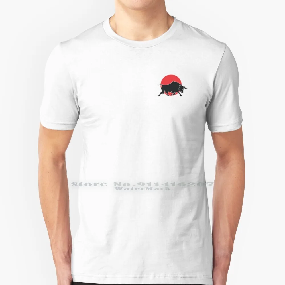 Raging Bull T Shirt 100% Puro Cotone Raging Bull Bull Raging Angry Fighter Aggressivo Animal Bull Power Nero Rosso Nero