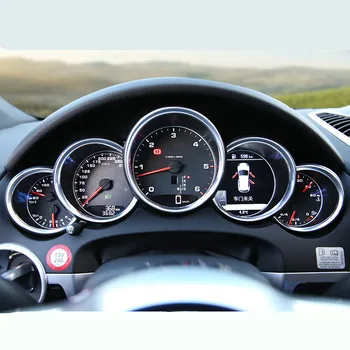 

3D stainless steel interior dashboard decorative cover frame strip 3D sticker for Porsche Macan Panamera cayenne Car-styling