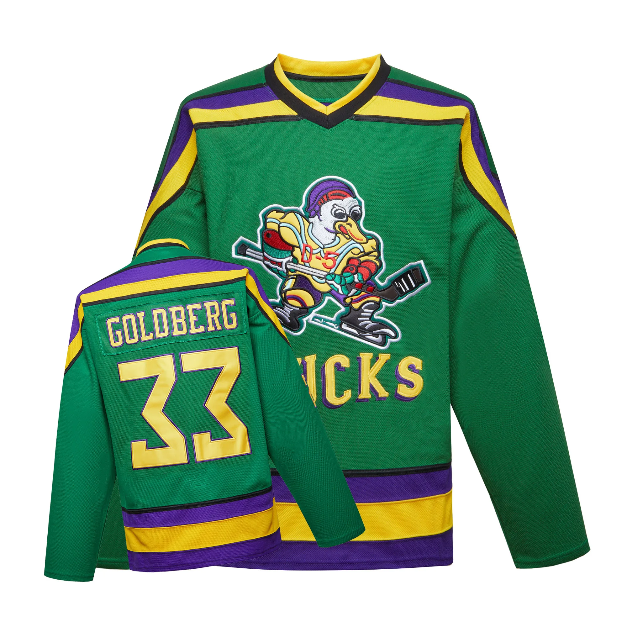Source Mighty Ducks Goldberg Best Quality Stitched Movie Hockey Jersey on  m.