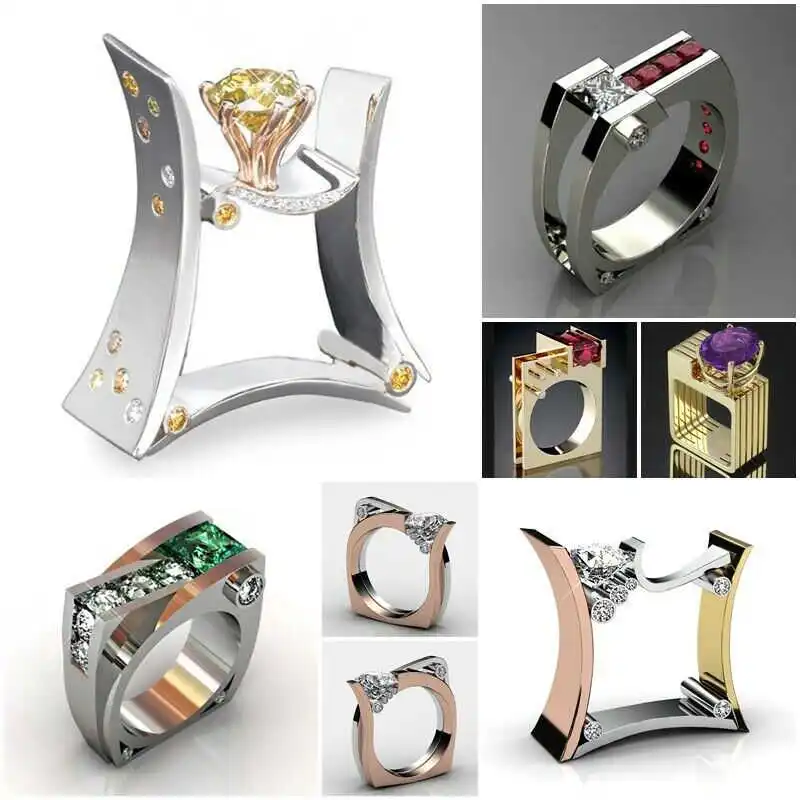 Ring Couple Gold Nice Couple Band White Women Wedding Men Engagement Ring