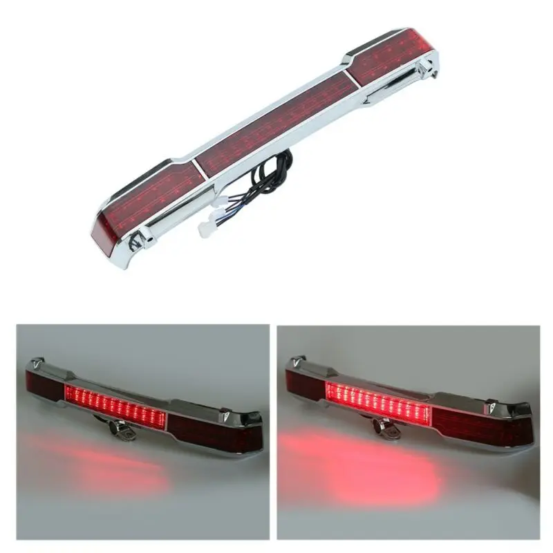 Motorcycle LED Tail Light Trunk King Tour Pack Wrap Around For Harley Touring Road Electra Glide 1997-2008 | Автомобили и