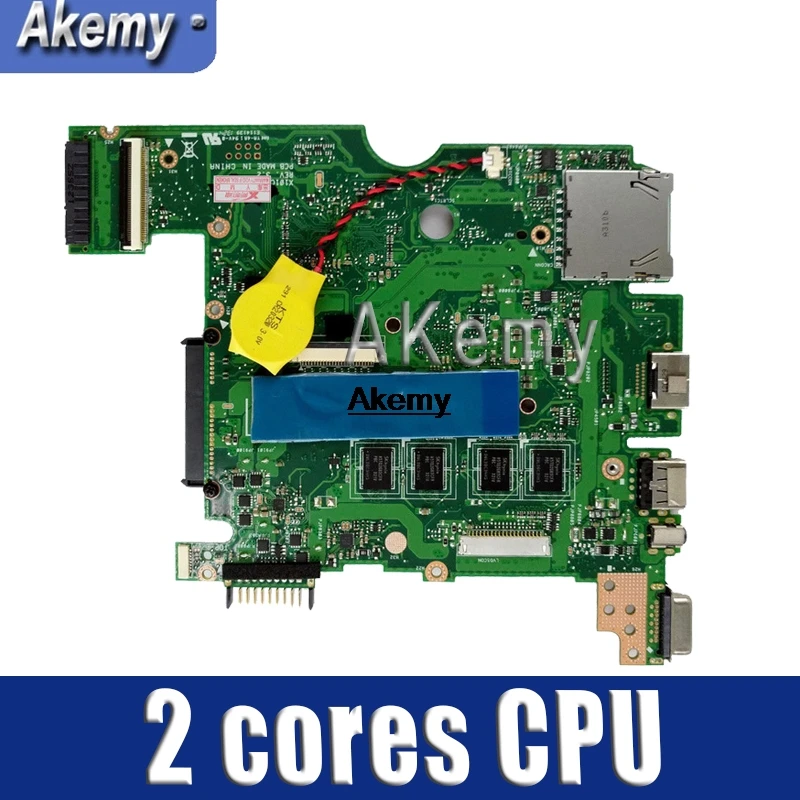 Akemy для ASUS X101C X101CH X101CH материнская плата для ноутбука 2 ядра cpu REV2.3/2,0 протестированная Mianboard