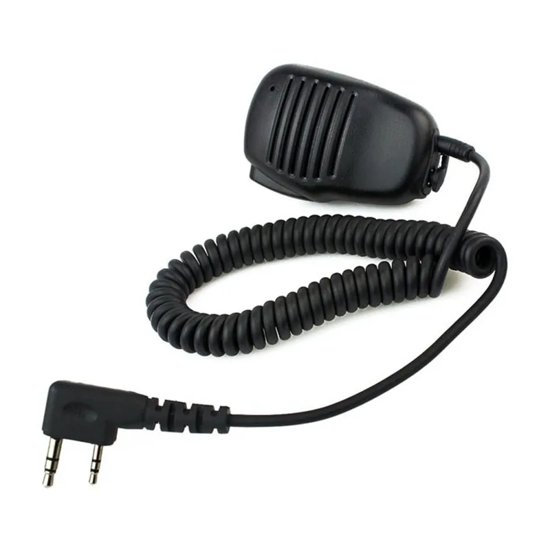 2 Pin Mini PTT Динамик микрофон для BAOFENG Kenwood иди и болтай Walkie Talkie UV 5R 82 BF 888S