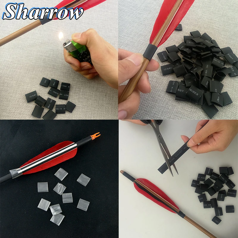 

10Meter Archery Heat Shrink Tubing Rubber Wrap Protector Archery Accessory for Outdoor Arrows Hunting Shooting Accessories
