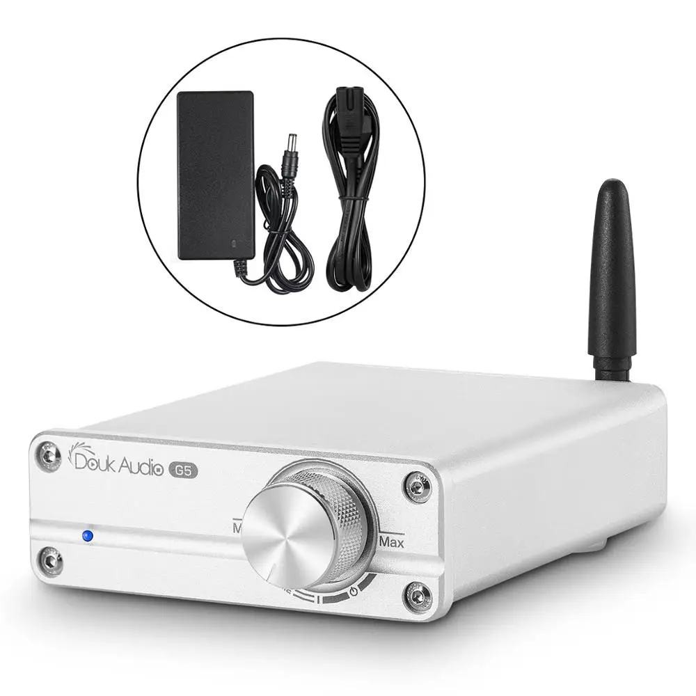 Silver HiFi Version Nobsound Последние Мини TPA3116 Bluetooth 5,0 HiFi Мощность стерео усилитель домашнего аудио Amp с ВЧ бас - Цвет: Silver HiFi Version