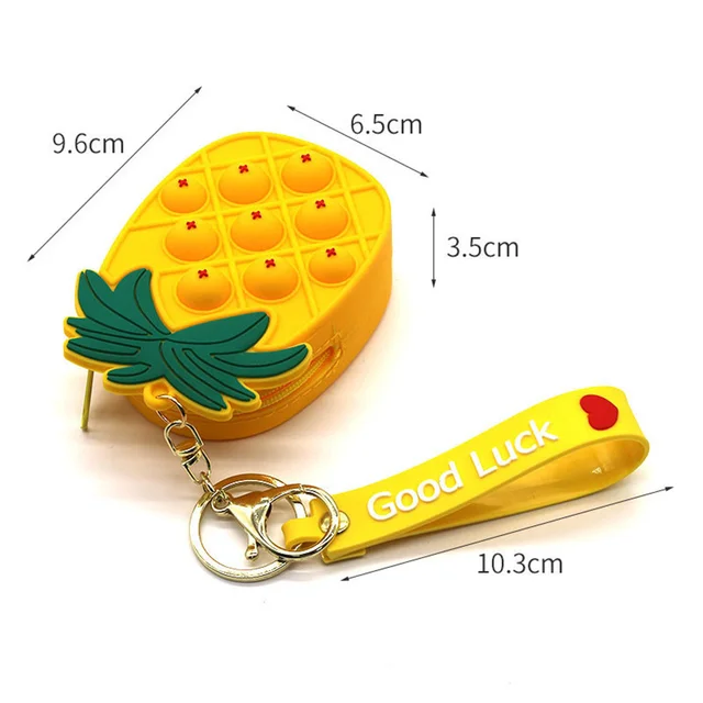 Fashion Unicorn Fidget Toys Bag Push Pop Bubbles Kawaii Wallet Bag Coin Purse Silicone Antistress Figet Sensory Toy For Girls 12