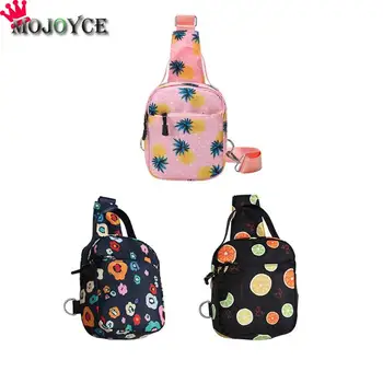 

2019 Women Chest Pack New Pattern Fruit Printed Casual Canvas Outdoor Crossbody Bag Zipper Chest bag