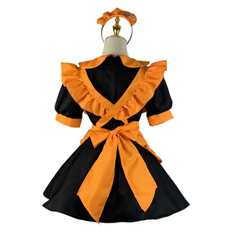 Halloween Cosplay Costumes Pumpkin Suit Plus Size Womens Maid Role Play Costumes Japanese Lolita Devil Female Lingerie Dress cosplay costume