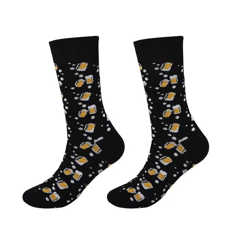 Мужские хлопковые носки забавные носки унисекс повседневные деловые носки для мужчин и женщин Красочные удобные носки Рождественский подарок - Цвет: 11