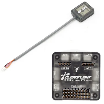 

SP Racing F3 Flight Controller Board Acro / Deluxe w/ Case + Mini OP GPS For FPV QAV-R 220 QAV-X 214mm FPV RC drone Quadcopter