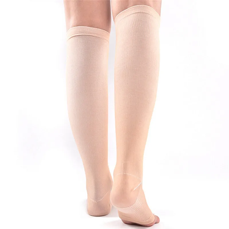 2019 New 1 Pair Compression Level Medical Elastic Toeless Sleep Socks