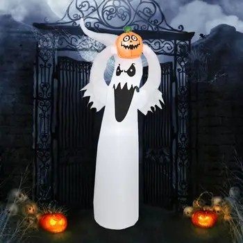 

Halloween Glowing Little Ghost Lifting Pumpkin Inflatable Airblown Haunted House H55A