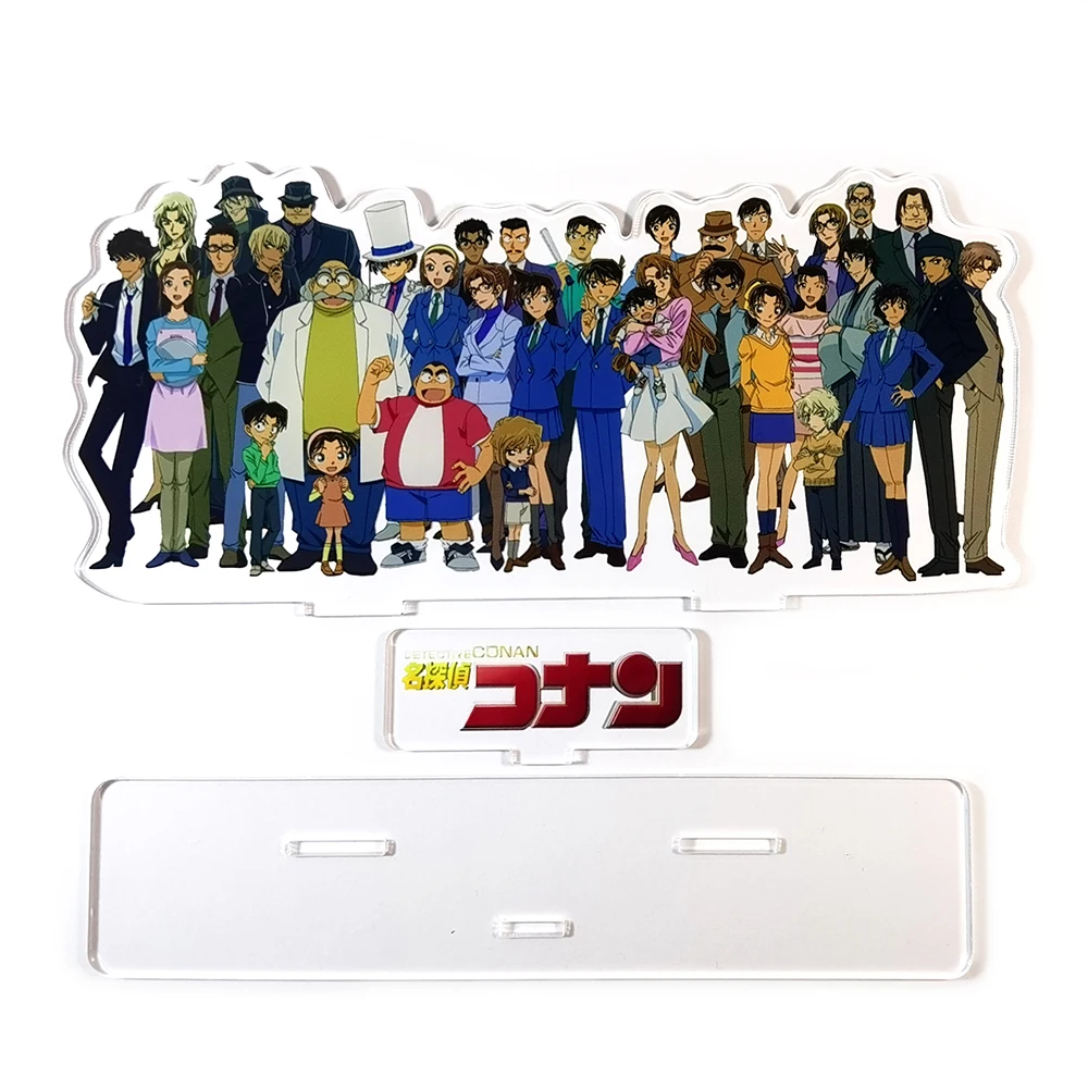 Detective Conan group Shinichi Ran Kogorou Hiroshi Ai Heiji Kiddo acrylic stand figure model plate holder topper anime HM
