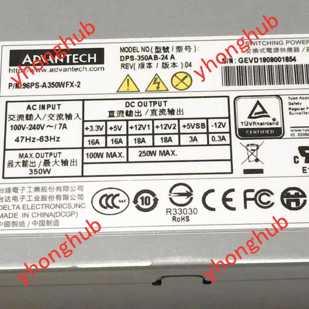 Emacro для Advantech DPS-350AB-24 A 1757004565-01 Сервер питания A 350W
