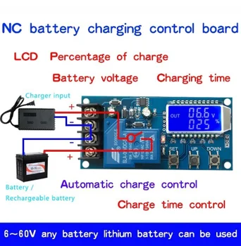 

DC 6-60v 30A Storage battery Charging Control Module Protection Board Charger Time Switch LCD Display XY-L30A