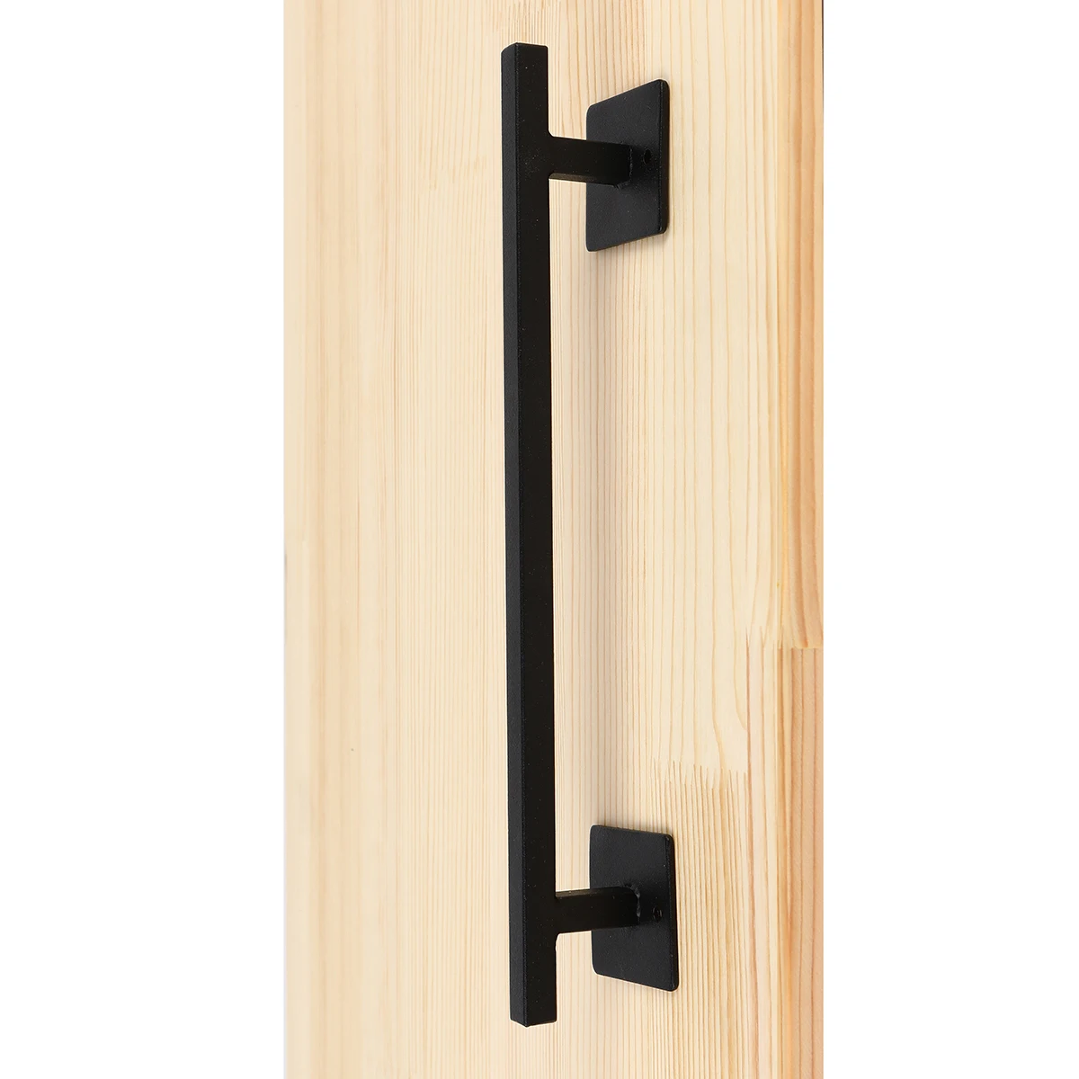 

HeavyPull and Flush Door Handle Set for Sliding Wooden Doors Hardware Black,Sliding Closet Gate Cabinet Closet Door Handle 322mm