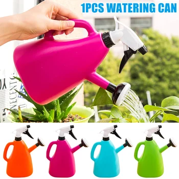 

2 in 1 Plastic Watering Can Indoor Garden Plants Pressure Spray Water Kettle FP8