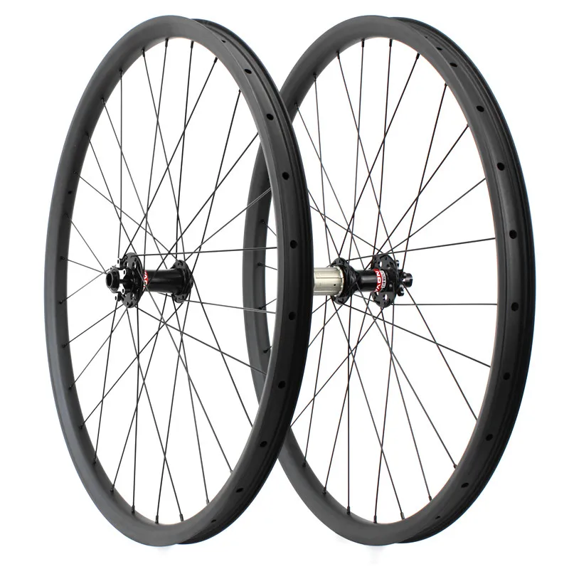 29er Asymmetric 33.5x25mm XC/AM Tubeless Mountain Bicycle Disc Carbon Wheels Novatec D791SB D792SB Hubs MTB Wheelset Pillar 1423 | Спорт и