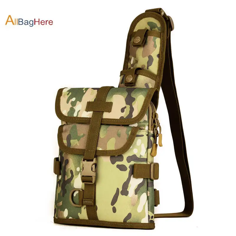 CP Camo Открытый тактический путешествия езда двойного назначения Грудь сумка спортивный рюкзак с многофункциональным армейским путешествием Пешие прогулки треккинг Сумка - Цвет: CP Camo