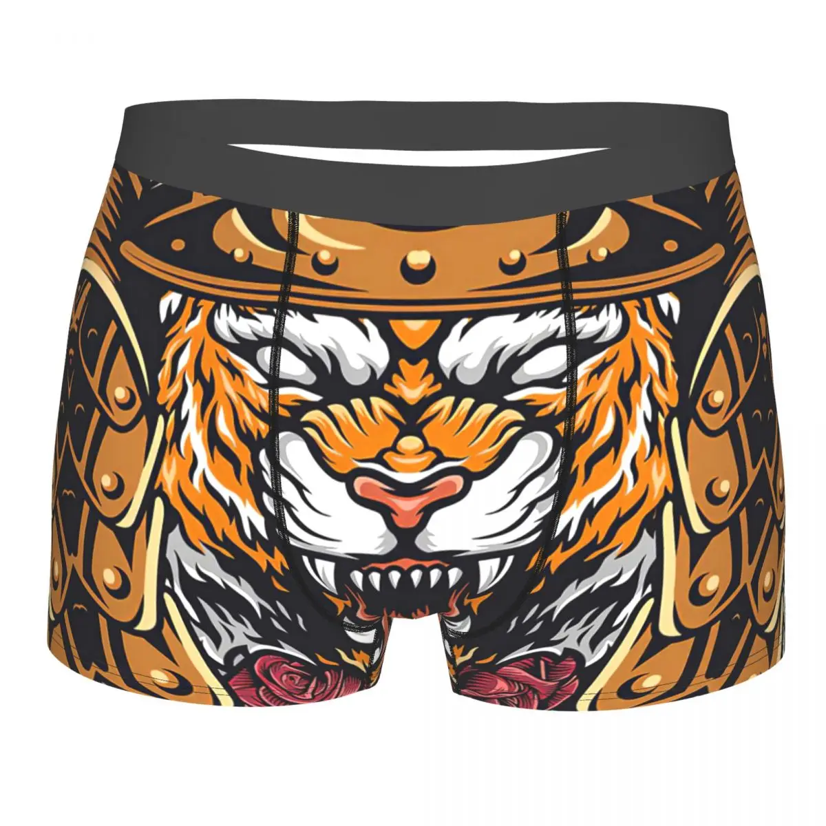 Tiger Tiger Underpants Breathbale Panties Male Underwear Print Shorts Boxer Briefs