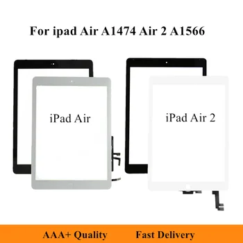 

LCD Touch Screen Front Panel Glass Digitizer For iPad Air A1474 A1475 LCD Display Panel For iPad Air 2 A1566 A1567 Outer Glass