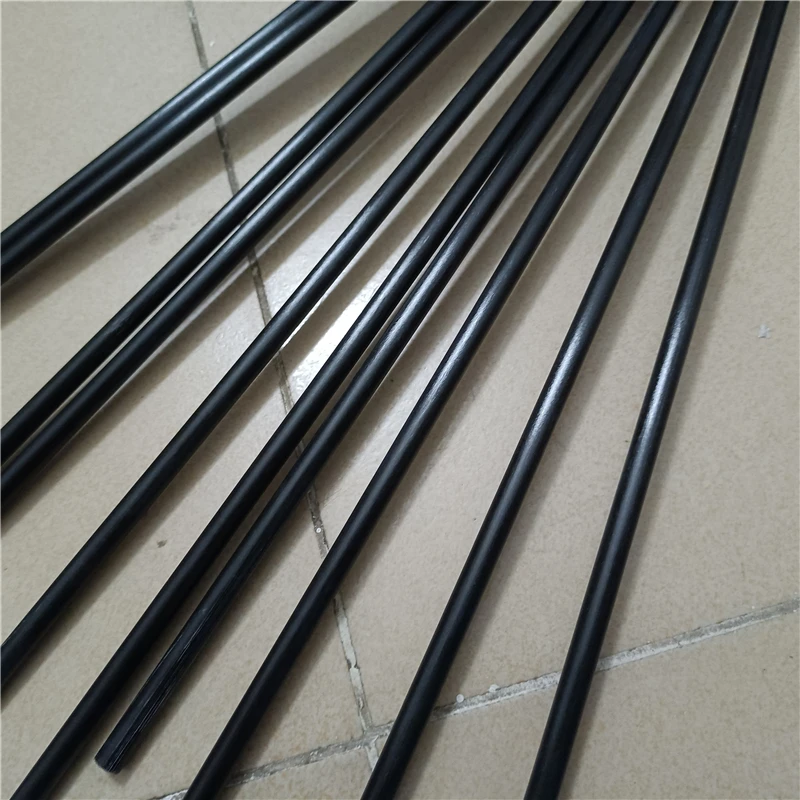 

2PC 1000mm Customized Fiberglass Bar Black Glass Fiber Rod Diameter 7mm Elastic Insulation Model Material