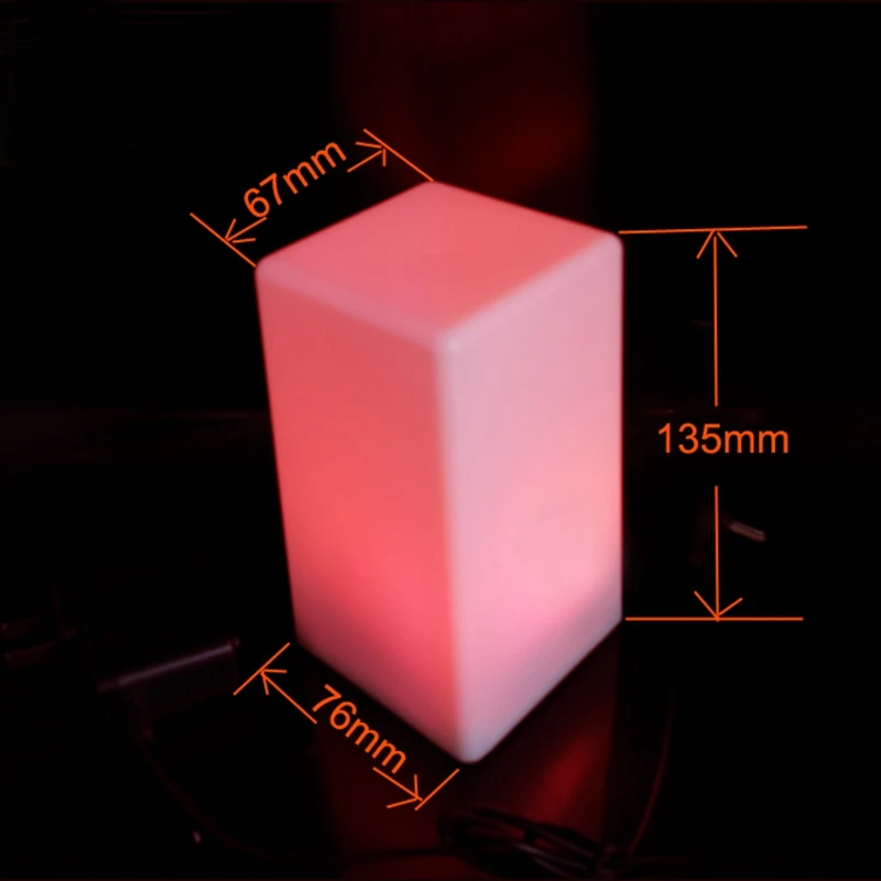 СВЕТОДИОДНЫЙ Красочный изменение настроения кубики светящийся в темноте лампа гаджет Gizmo домашний декоративный Романтический Свет 1 шт