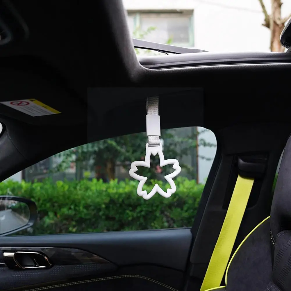 1Pc Tsurikawa Ring Flower Shape JDM Train Bus Handle Car Accessories