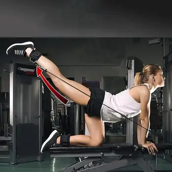 Enkelband Been Krachttraining Ring Pull Touw Weerstand Band Sport Protector Accessoires Gewichtheffen Riem