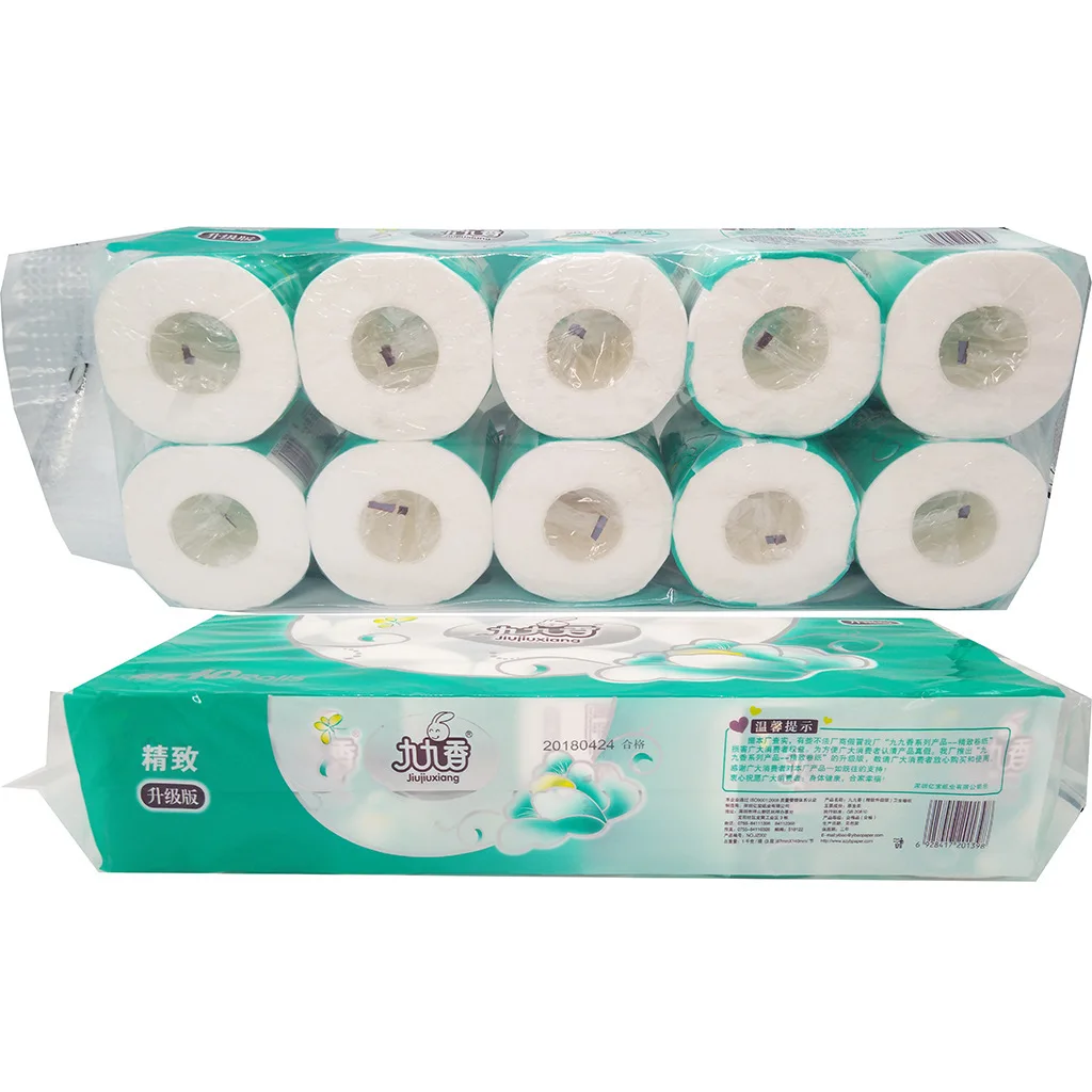 

Hong Xiang Delicacy Beautifully Printed Roll Paper 10 Volume Life Hotel Paper Toilet Paper Manufacturers Direct Selling