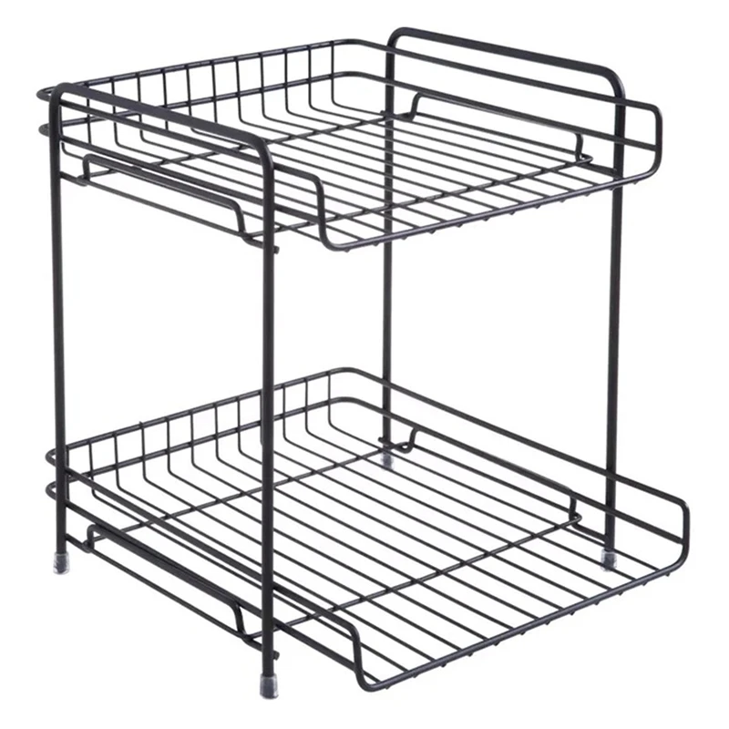 

Hot Double-Layer Tableware Storage Rack Holder Shelf Dish Drain For Kitchen Storage Racks Holders Tools Shelves