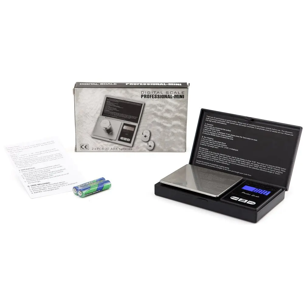 

Portable LCD Electronic Digital Scale 0.01g/0.1g Platform Scale Mini Jewelry Scale For Tea Leaf Kitchen Food Jewelry