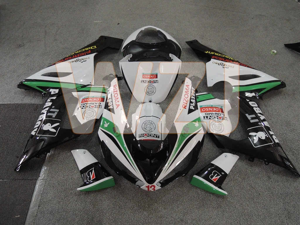 Ninja ZX-6r 2005 Пластик Подарочный комплект обтекателя для мотоцикла Кавасаки-ниндзя ZX-6r 2006 мотоцикл обтекатель ZX6r 636 2005-2006 обтекатель Наборы