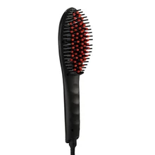 Hair Straightening Comb 2In1 Ceramic Heating Negative Ion Anti-Scalding Flat Iron Straight Hair Brush LCD Hair Straightener