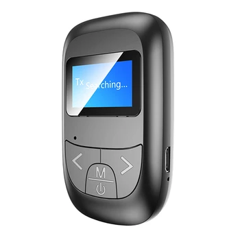 

Mini Bluetooth 5.0 Wireless Adapter 2-in-1 Bluetooth Audio Adapter with LCD Display Transmitter Receiver 3.5mm Interface