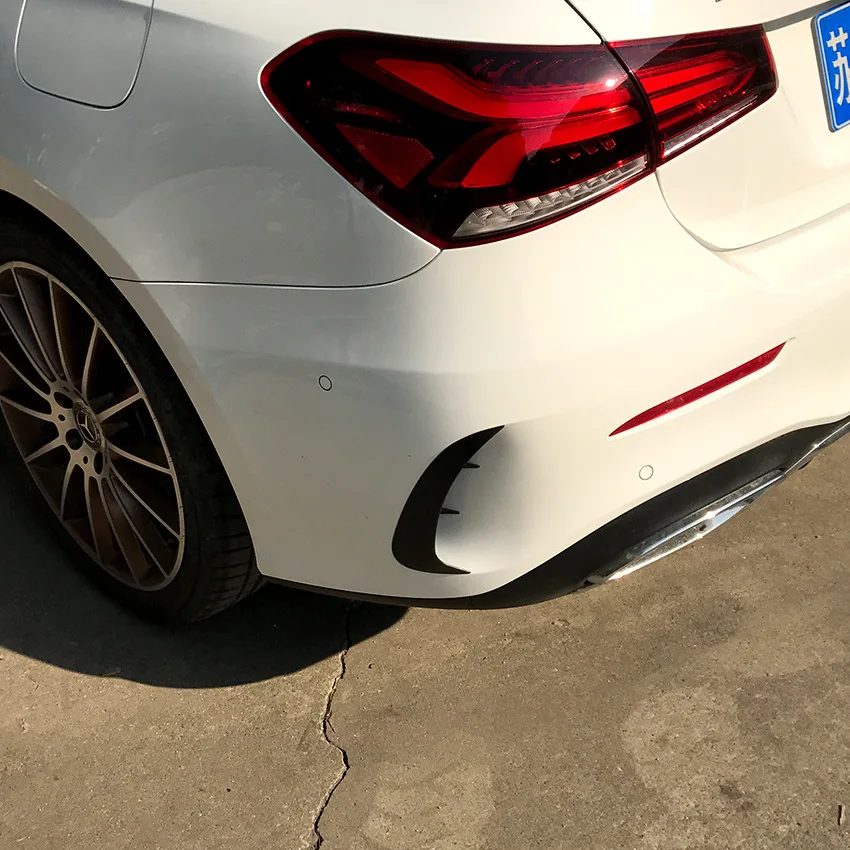 Для Mercedes Benz класс W177 A200 A180 AMG разветвители заднего бампера спойлер СЕДАН год