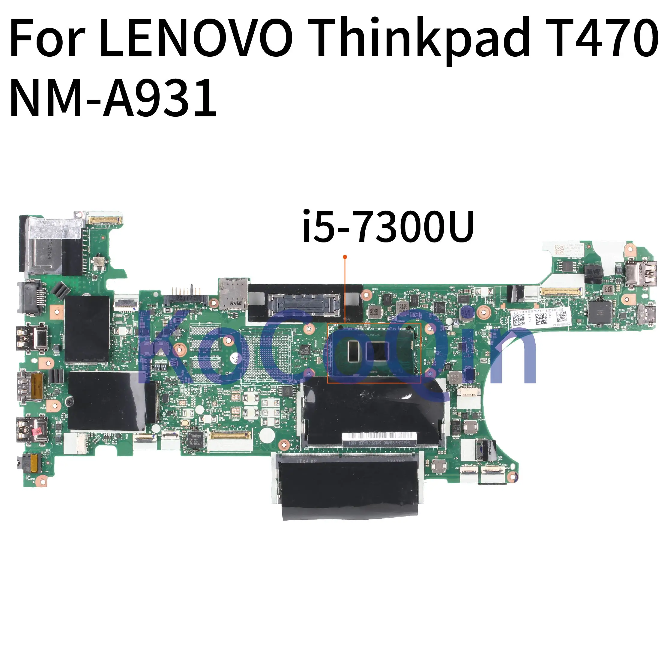 Материнская плата 01HX648 01AX969 CT470 I5-7300U SR340 для ноутбука LENOVO Thinkpad T470 | Компьютеры и