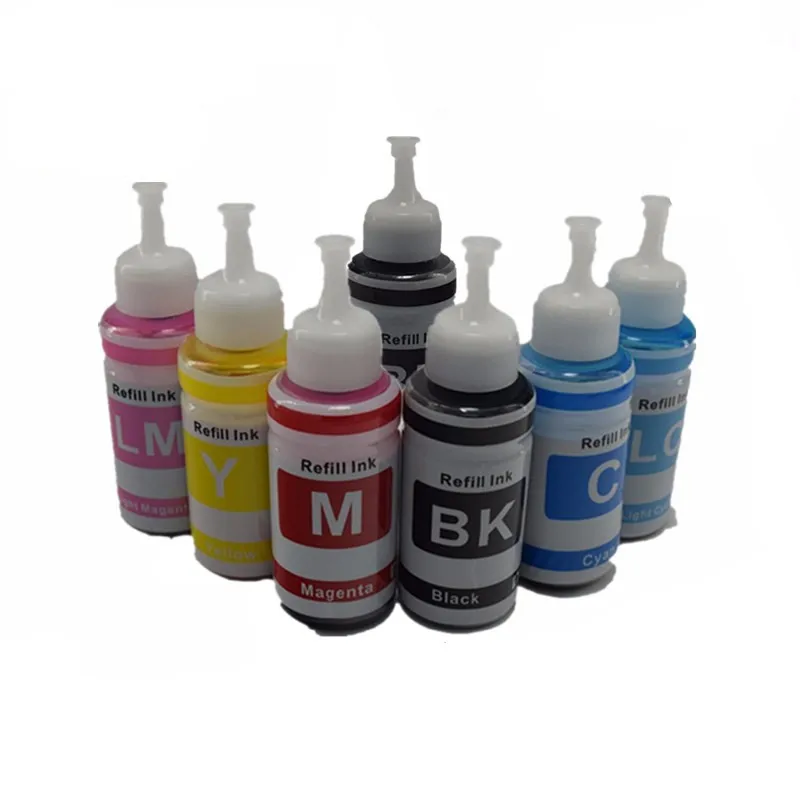 1SET 1BK 7X70ML Набор для заправки чернил GI-490 BK GI490 C M Y для Canon PIXMA G1400 G2400 G3400 G1000 G2000 G3000 - Цвет: 1SET 1BK 7X70ML