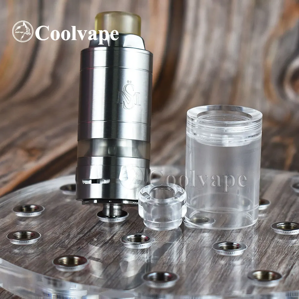 Coolvape Kayfun 5 м² Специальный выпуск rta clear bellcap верхняя крышка 25 мм 7 мл с 510 дрип тип бак