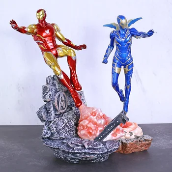 

Iron Studios Avengers Endgame Iron Man MK85 / Ruscue Pepper Potts 1/10 Scale Statue Figure Collectible Model Toy