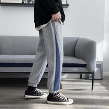 Зимние бархатные плотные спортивные штаны, мужские Модные повседневные штаны для бега, мужские уличные свободные спортивные брюки в стиле хип-хоп