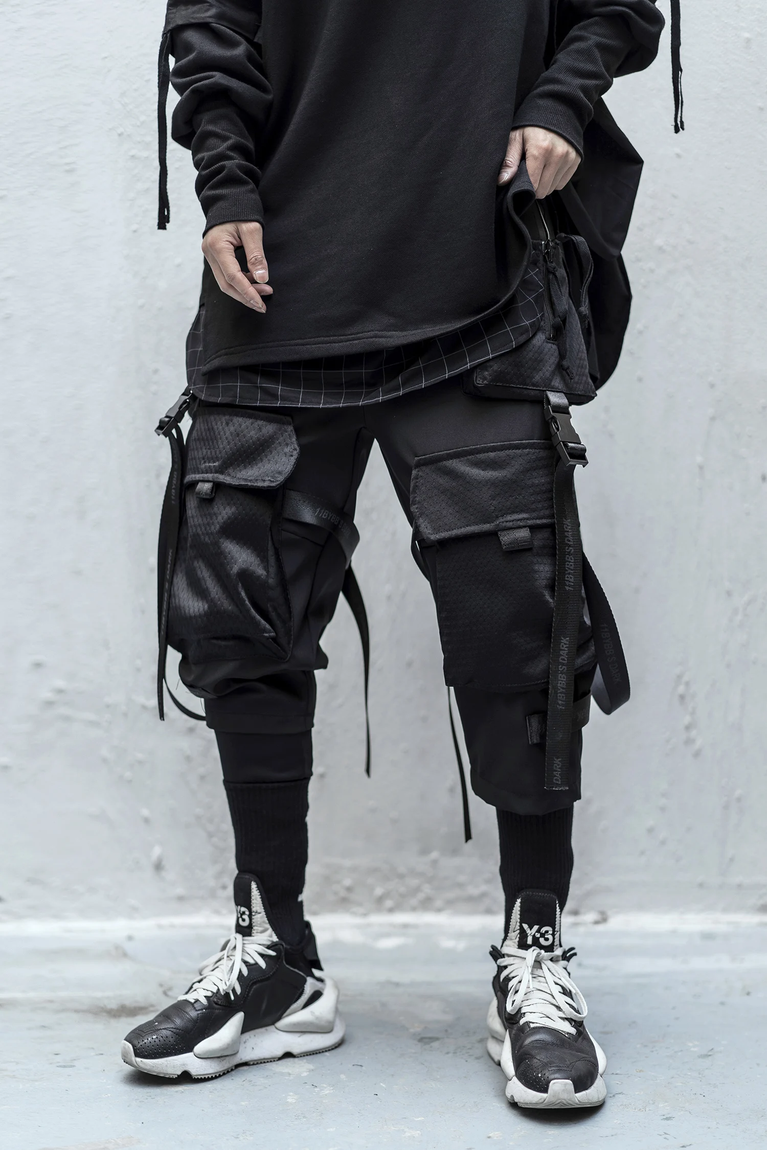 Black tech wear pants Outlet