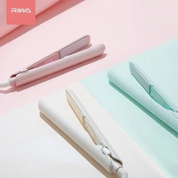 

New RIWA Anion Curl Straightening Irons Fast Heating PTC Hair Styling Heating Plate Essential Oil Coating Hair Straightener